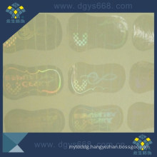 Custom Design Iridescent Transparent Hologram Sticker with Die-Cut Shape